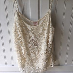 Mossimo Supply Co. Cream Tank Top